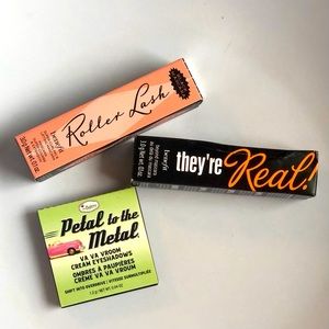 NEW Sample Trio! Benefit Mascaras + TheBalm Cream Eye Shadow